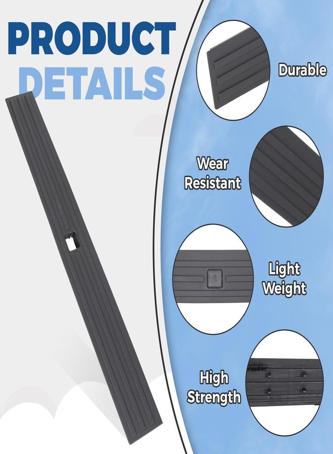 ECOTRIC Center Tailgate Molding Trim Compatible with 2015-2020 Ford F150 F-150 Replacement for FL3Z9940602B FO1904135 Flexible Flex Step Cap Top Trim Protector Cover w/Release Button - Image 4